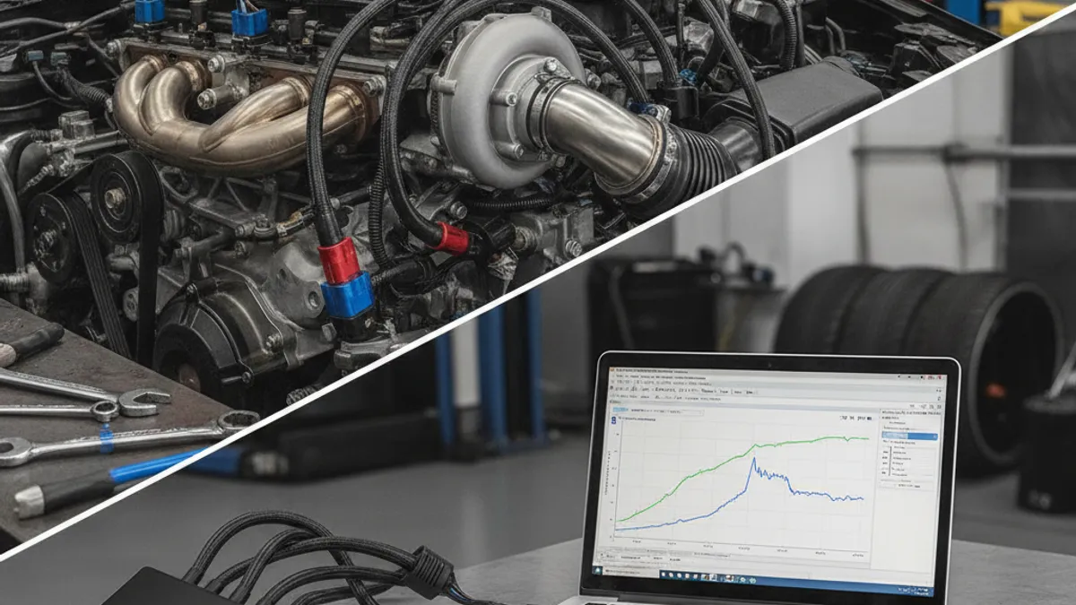 Comparatif boîtier additionnel ou reprogrammation moteur sur banc de puissance