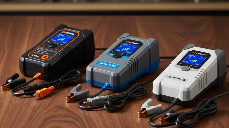 Comparatif chargeur batterie intelligent CTEK NOCO OptiMate voiture collection