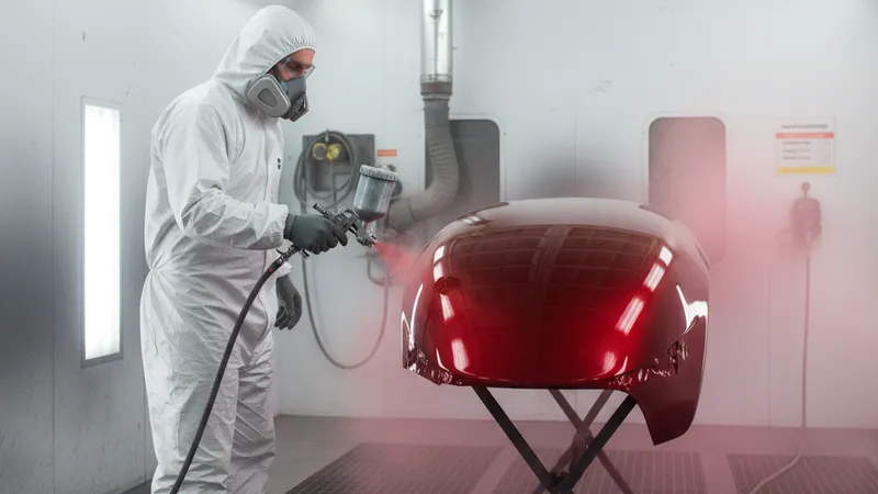 Application peinture personnalisée candy en cabine professionnelle