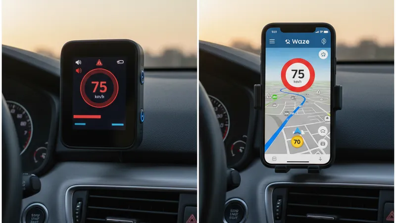 Interface Coyote et Waze assistant conduite légal France comparatif