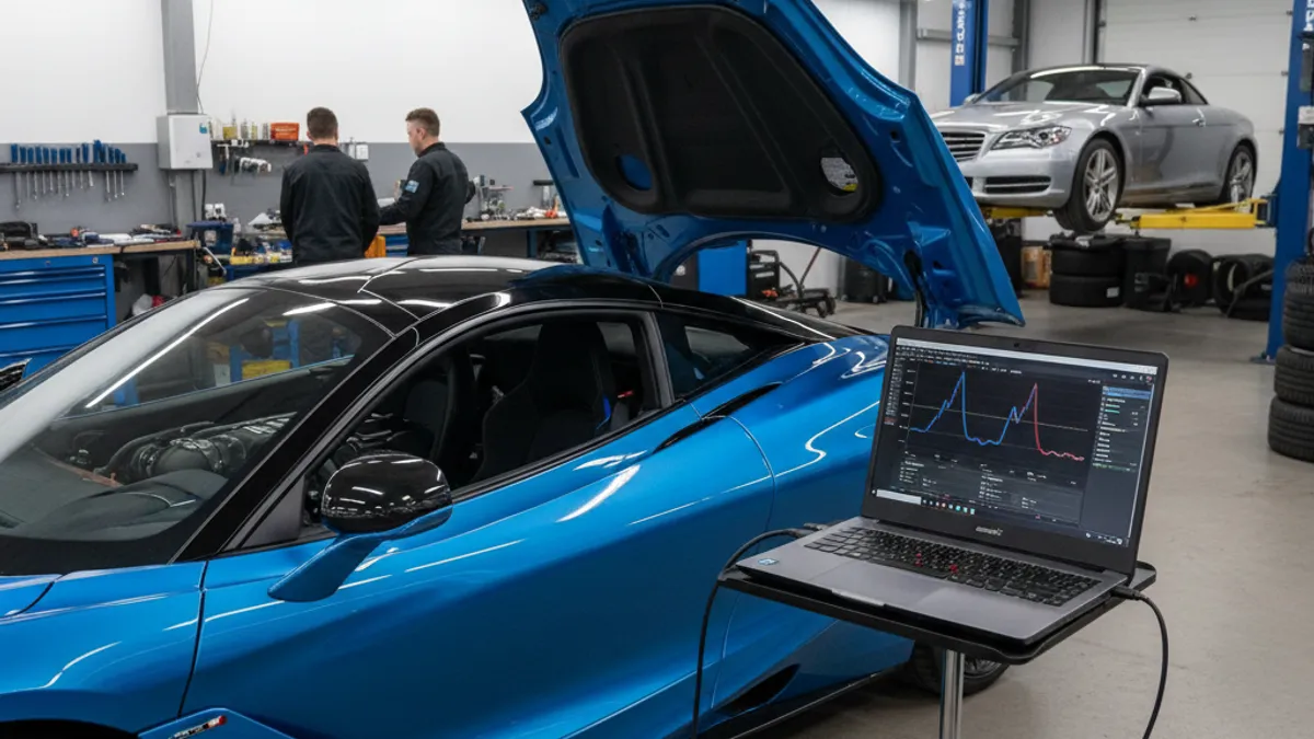 Reprogrammation moteur stage 1 sur banc de puissance avec écran de diagnostic